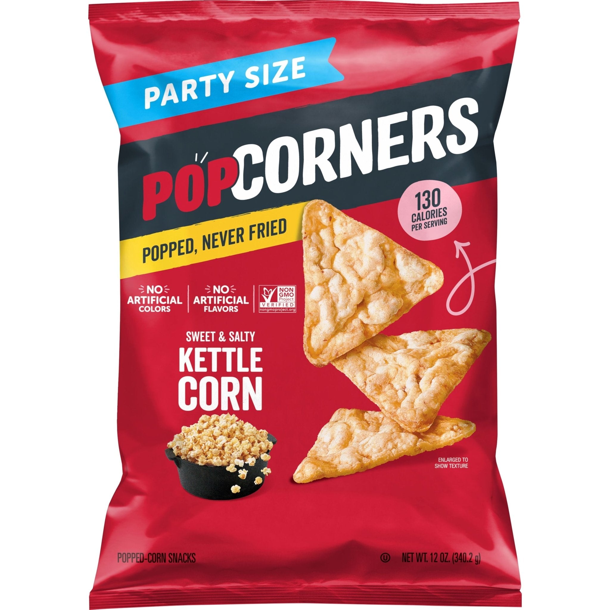 Popcorners No Artificial Colors or Flavors Kettle Corn Popped Corn Chips Bag, 12 Oz - BACKUPMYFILESNOW.COM®