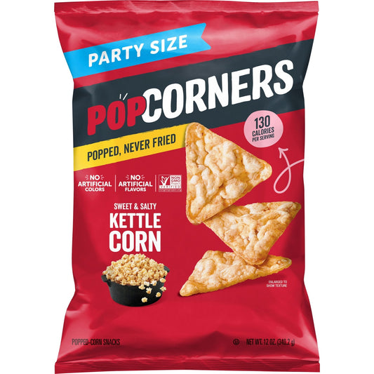 Popcorners No Artificial Colors or Flavors Kettle Corn Popped Corn Chips Bag, 12 Oz - BACKUPMYFILESNOW.COM®