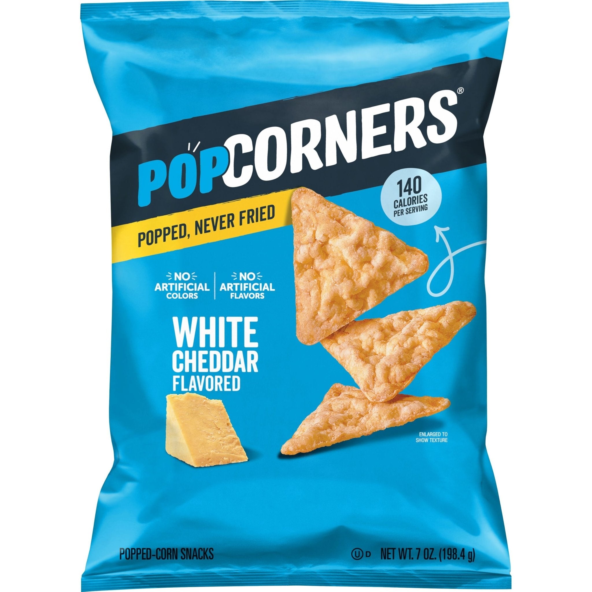 Popcorners No Artificial Colors or Flavors White Cheddar Popped Corn Chips Bag, 7 Oz - BACKUPMYFILESNOW.COM®