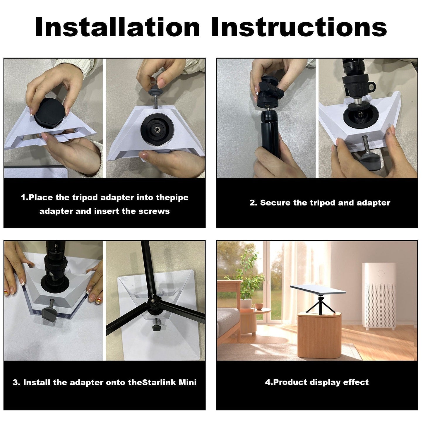 Portable Tripod Mount for Starlink Mini - BACKUPMYFILESNOW.COM®
