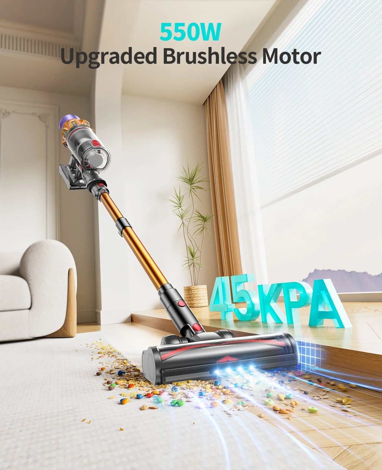 Honiture X7 cordless vacuum and G20 Pro robot vacuum cleaning bundle, showing sleek design and modern features.