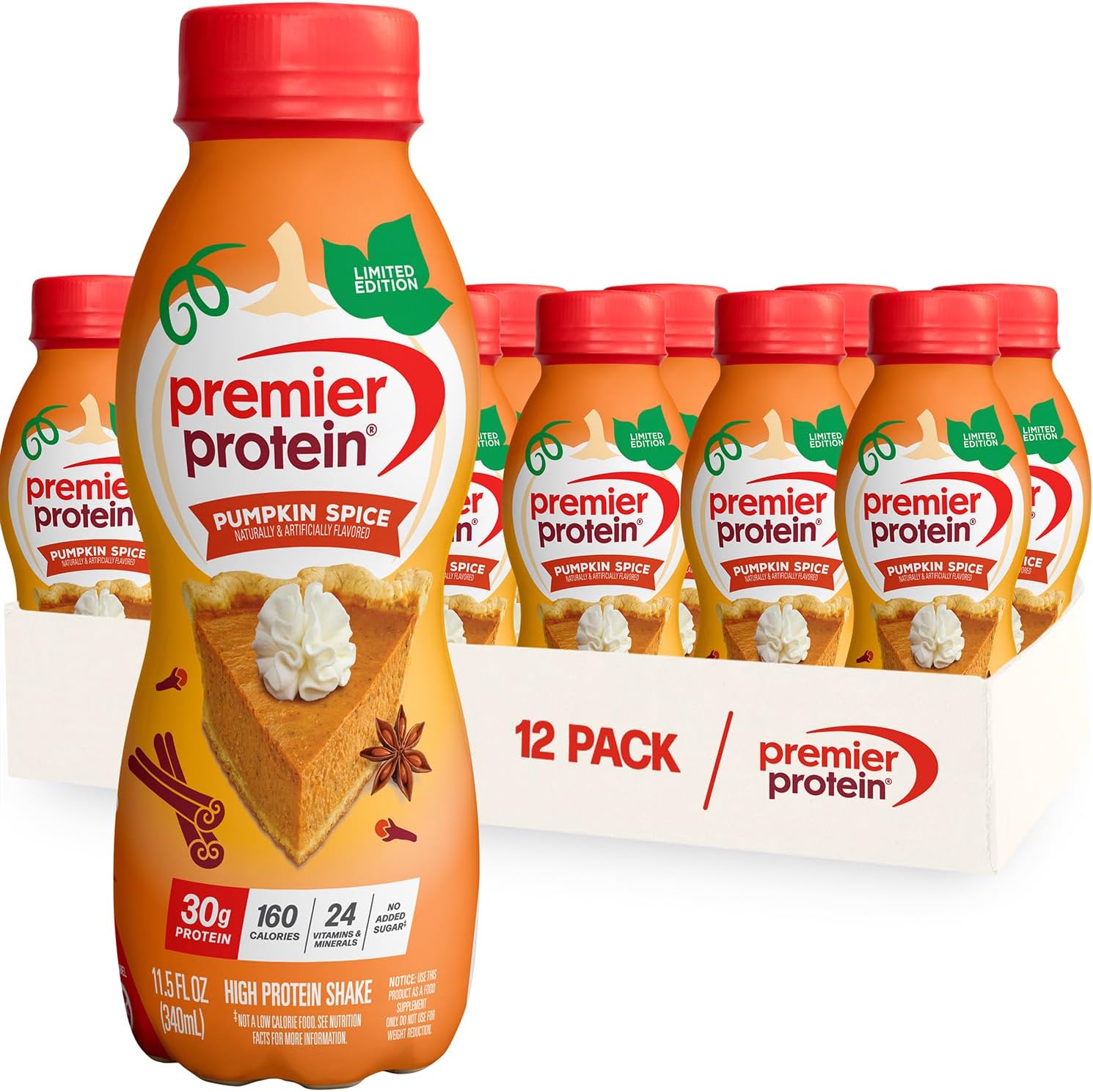 Premier Protein Shake, Vanilla, 30g Protein, No Added Sugar, 24 Vitamins & Minerals to Support Immune Health, 11.5 fl oz, 12 Pack (Packaging May Vary) - BACKUPMYFILESNOW