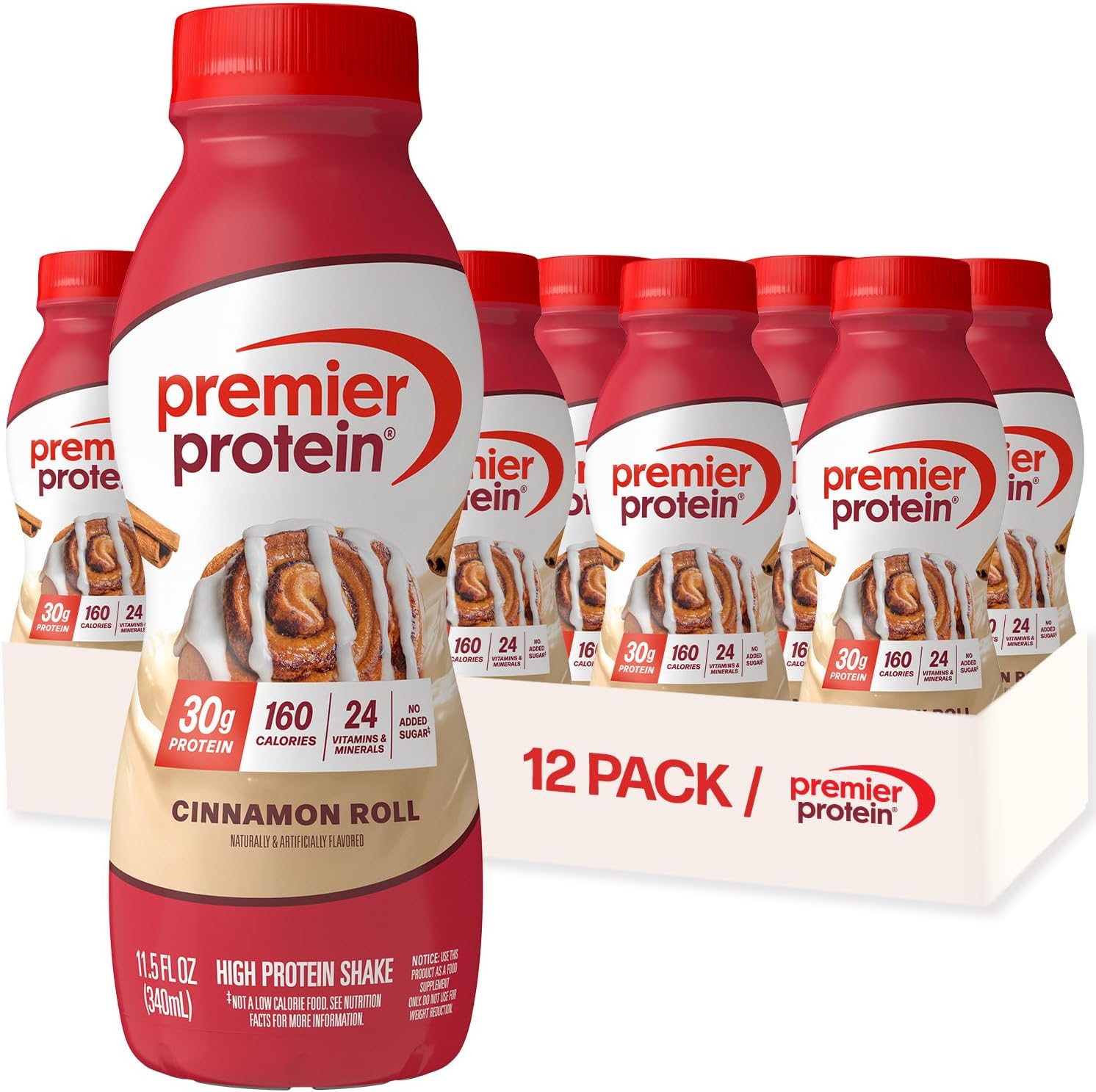 Premier Protein Shake, Vanilla, 30g Protein, No Added Sugar, 24 Vitamins & Minerals to Support Immune Health, 11.5 fl oz, 12 Pack (Packaging May Vary) - BACKUPMYFILESNOW