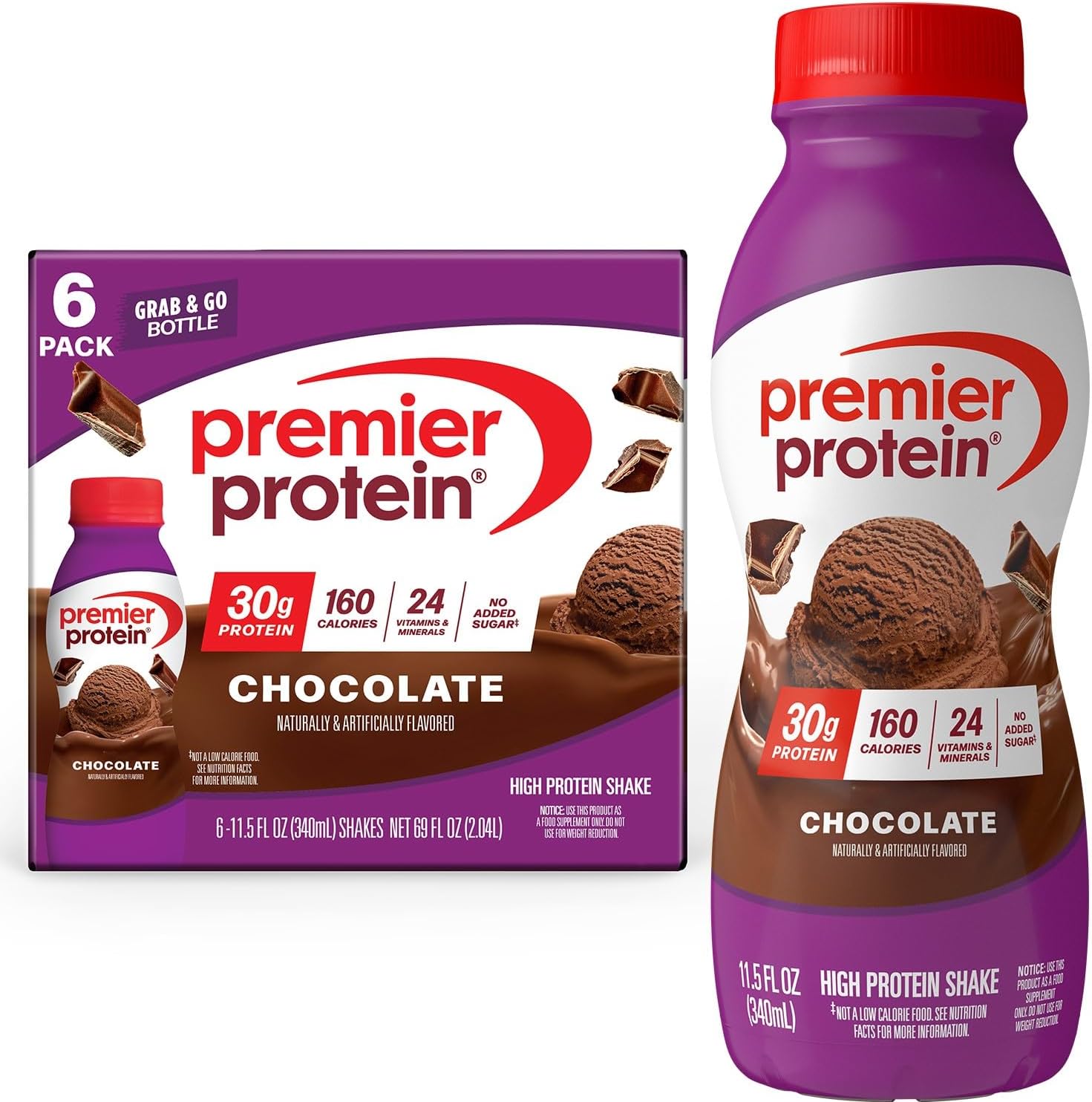 Premier Protein Shake, Vanilla, 30g Protein, No Added Sugar, 24 Vitamins & Minerals to Support Immune Health, 11.5 fl oz, 12 Pack (Packaging May Vary) - BACKUPMYFILESNOW