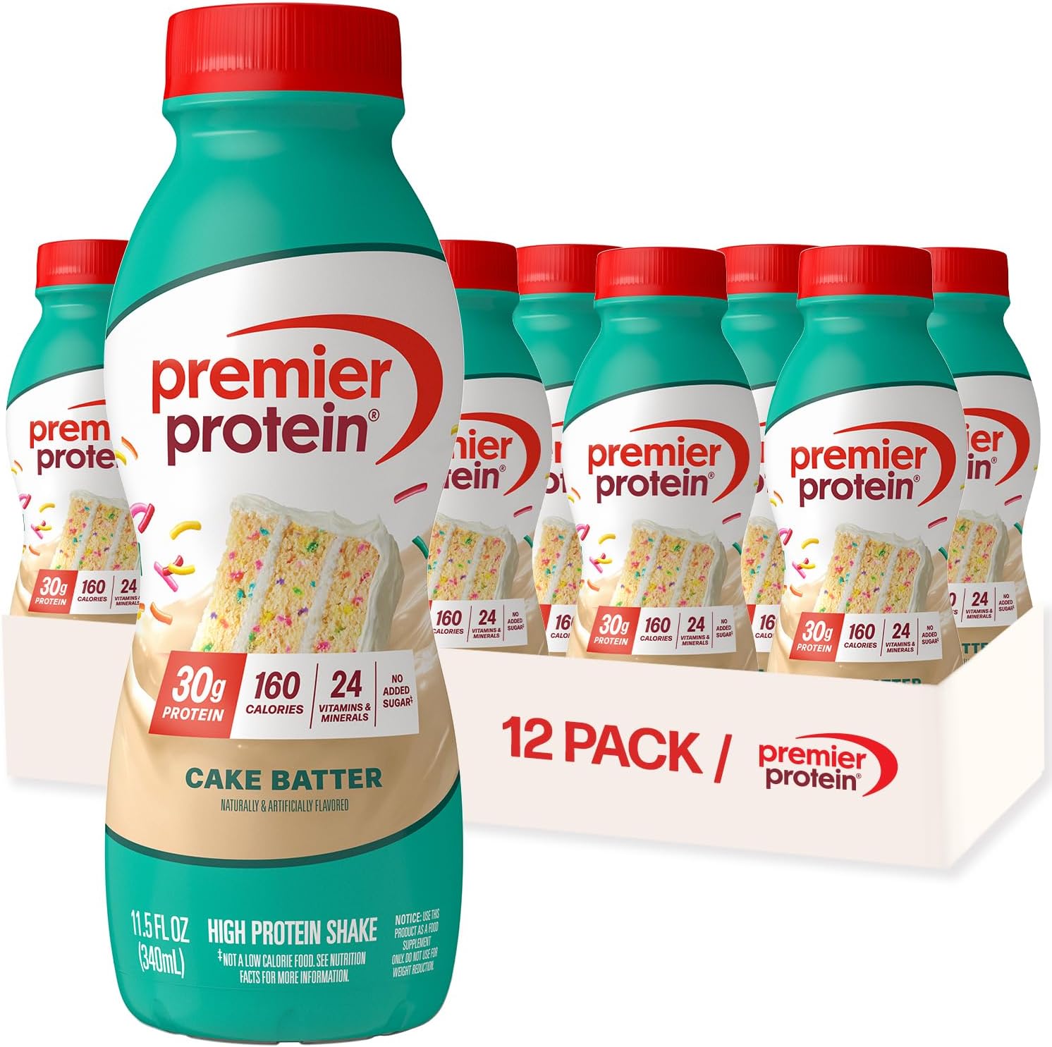 Premier Protein Shake, Vanilla, 30g Protein, No Added Sugar, 24 Vitamins & Minerals to Support Immune Health, 11.5 fl oz, 12 Pack (Packaging May Vary) - BACKUPMYFILESNOW