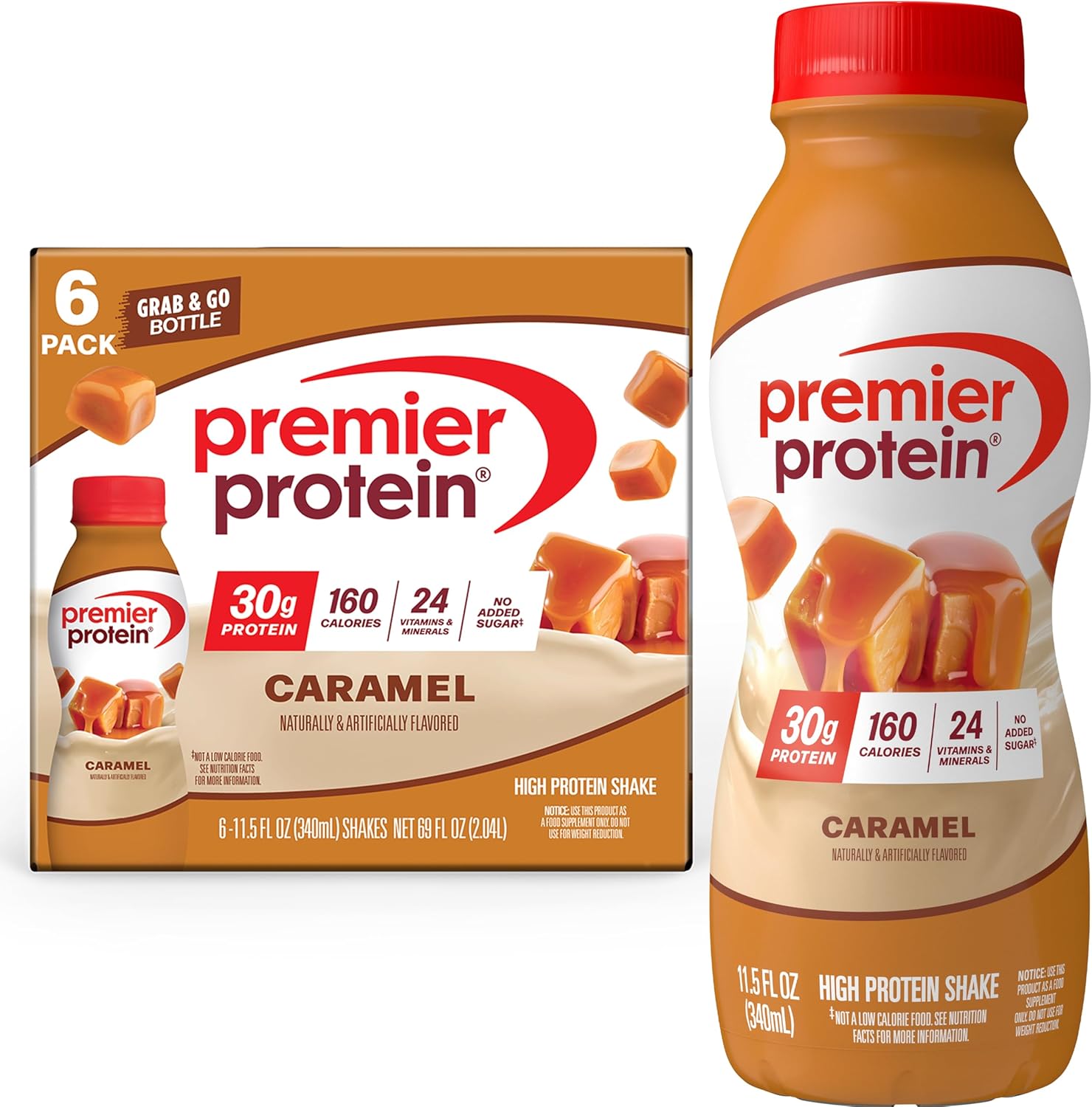 Premier Protein Shake, Vanilla, 30g Protein, No Added Sugar, 24 Vitamins & Minerals to Support Immune Health, 11.5 fl oz, 12 Pack (Packaging May Vary) - BACKUPMYFILESNOW