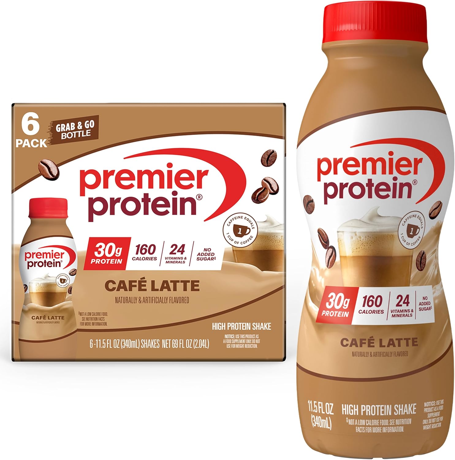 Premier Protein Shake, Vanilla, 30g Protein, No Added Sugar, 24 Vitamins & Minerals to Support Immune Health, 11.5 fl oz, 12 Pack (Packaging May Vary) - BACKUPMYFILESNOW