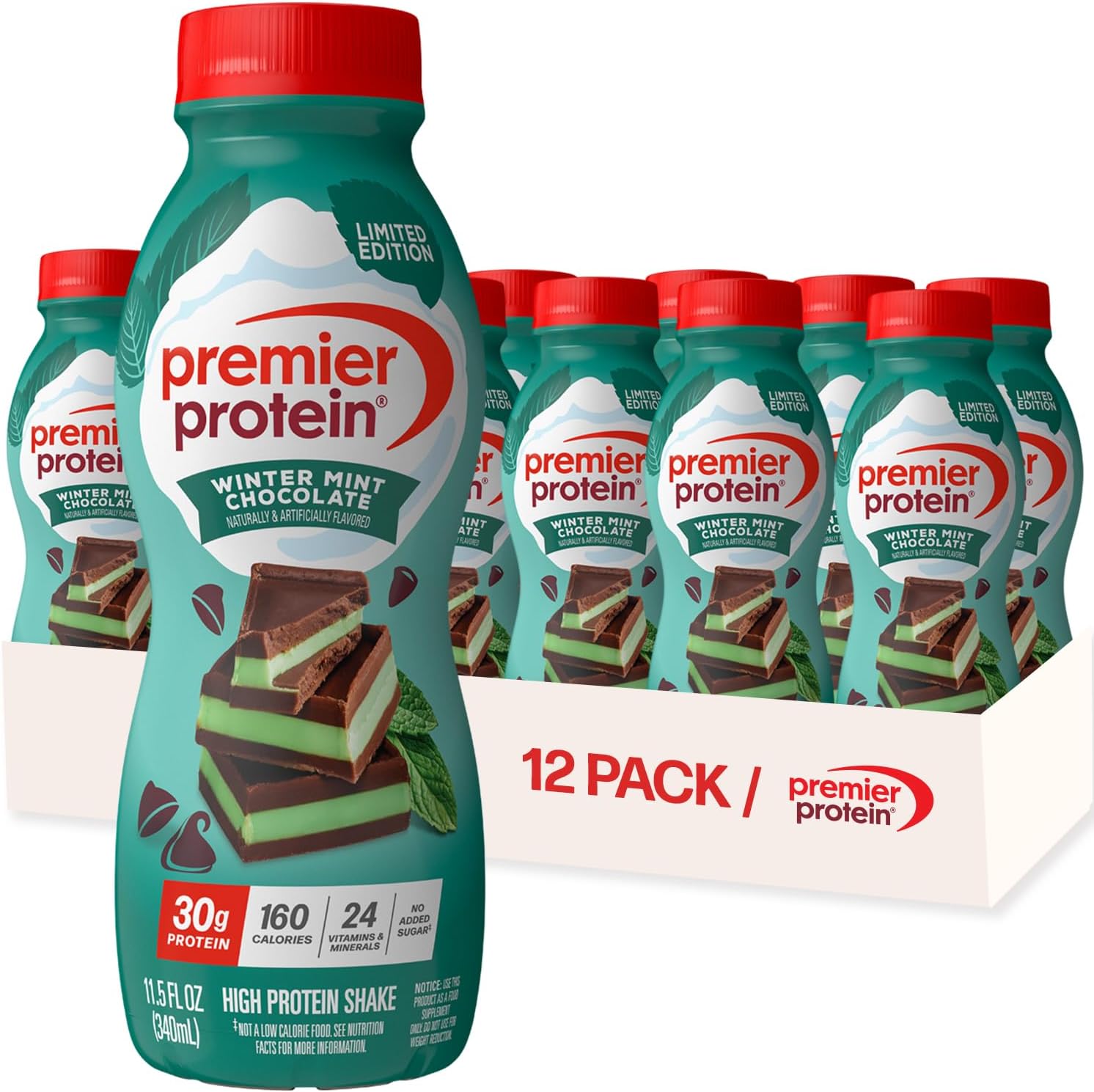 Premier Protein Shake, Vanilla, 30g Protein, No Added Sugar, 24 Vitamins & Minerals to Support Immune Health, 11.5 fl oz, 12 Pack (Packaging May Vary) - BACKUPMYFILESNOW
