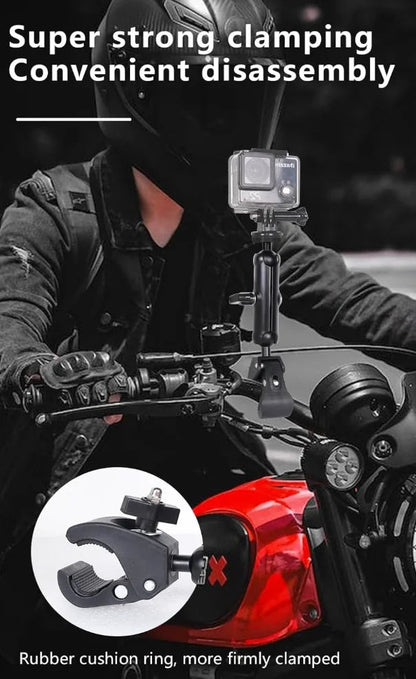Premium Aluminum Alloy O-Type Clamp Mount 360° Swivel Adjustable Heavy Duty Bracket Sturdy Outdoor Fence Stand Holder - BACKUPMYFILESNOW.COM®