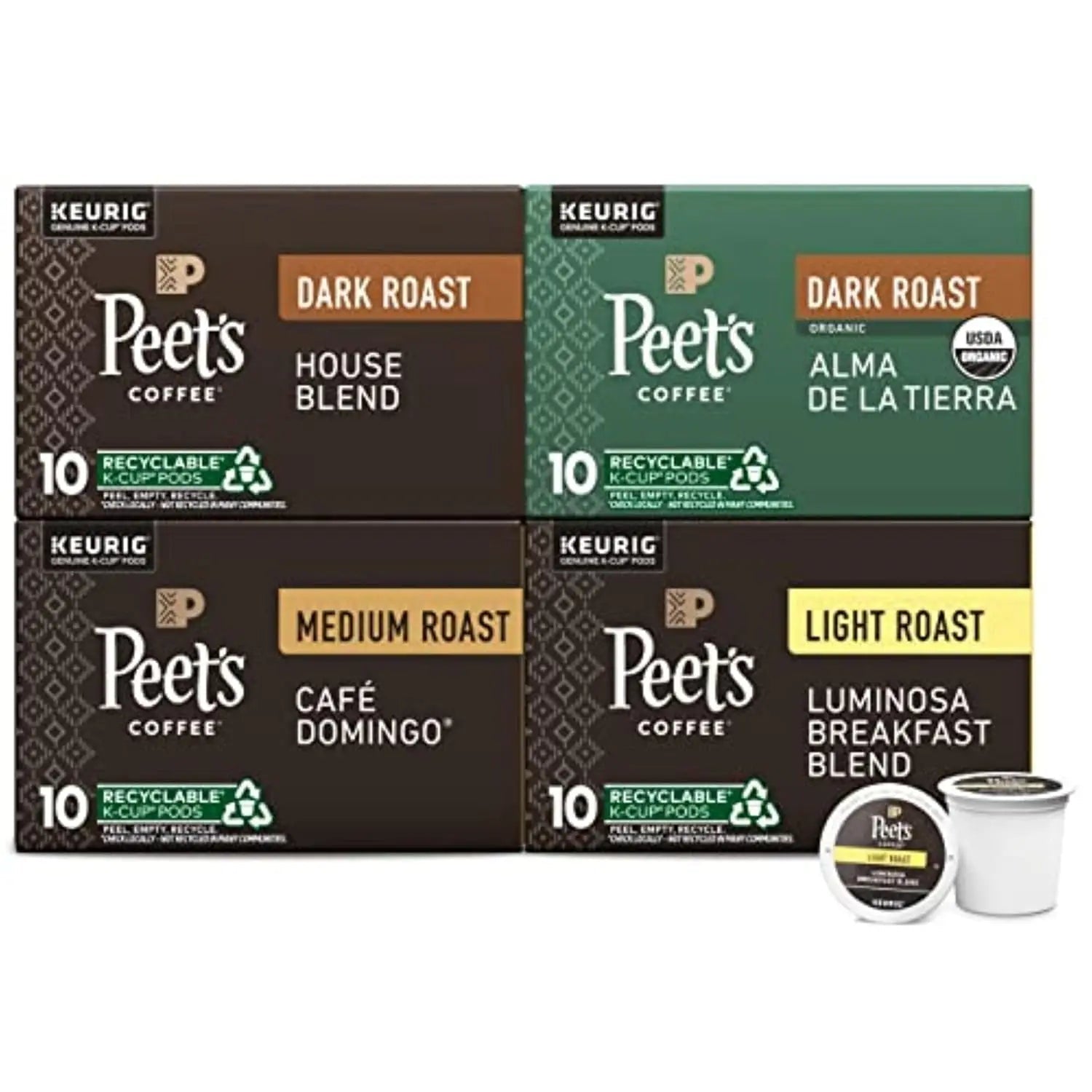 Premium Coffee Variety Pack - 60 K - Cup Pods, Dark & Medium Roasts, Compatible with Keurig Brewers - BACKUPMYFILESNOW