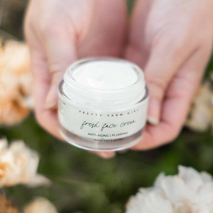 Pretty Farm Girl anti-aging skincare routine essentials kit bundle with creams and serums for youthful skin.