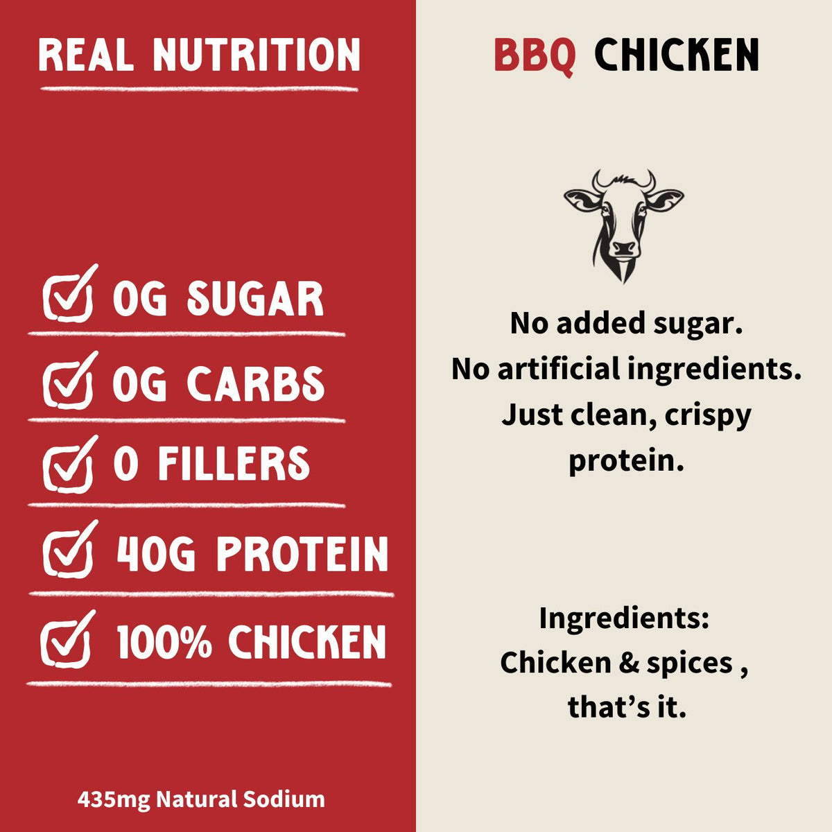Primal Krisp BBQ Chicken snack in a 2oz bag, featuring tender, flavorful grilled chicken pieces with smoky barbecue seasoning.