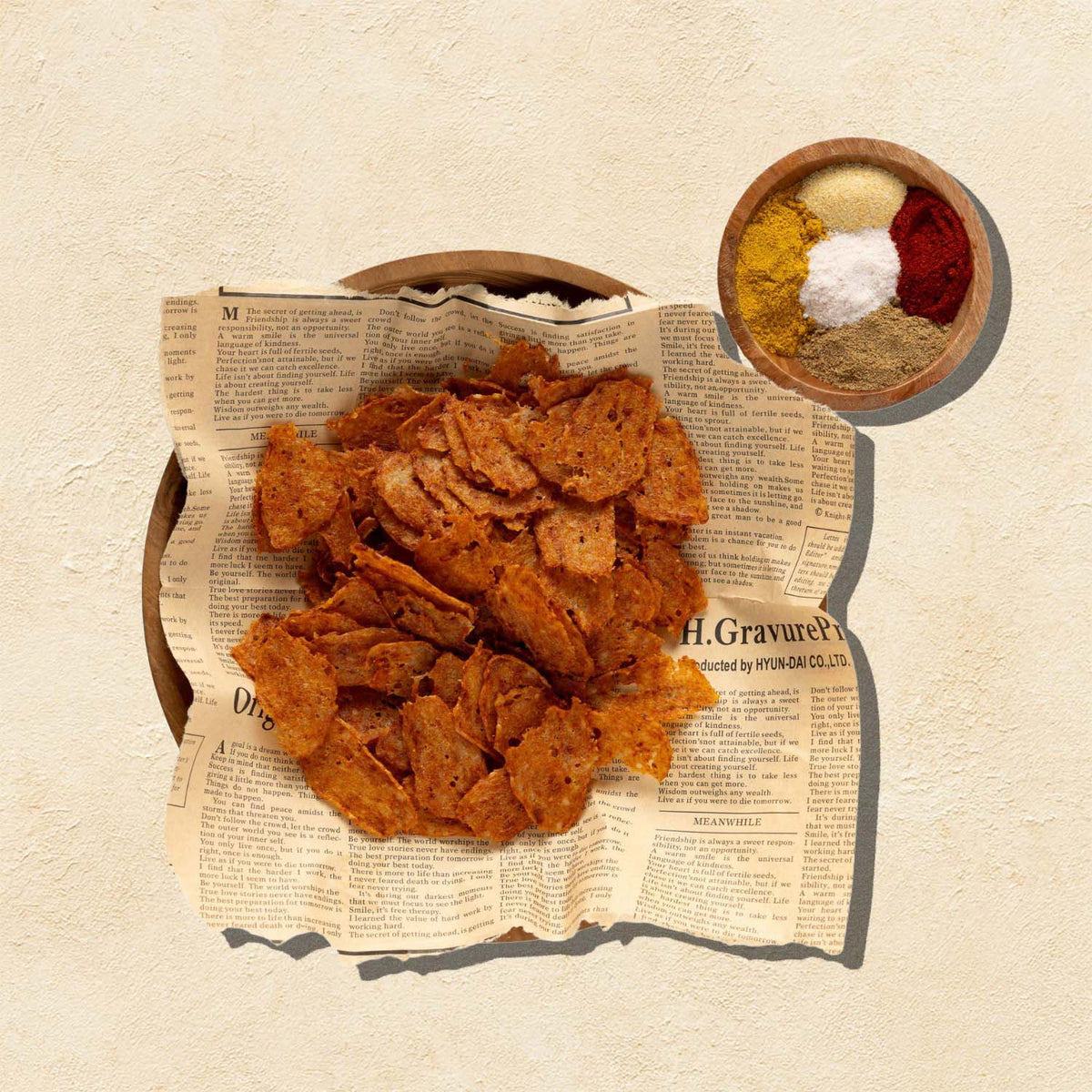 Primal Krisp Classic Chicken 2oz snack bag showing crispy, cooked chicken pieces in a resealable bag.