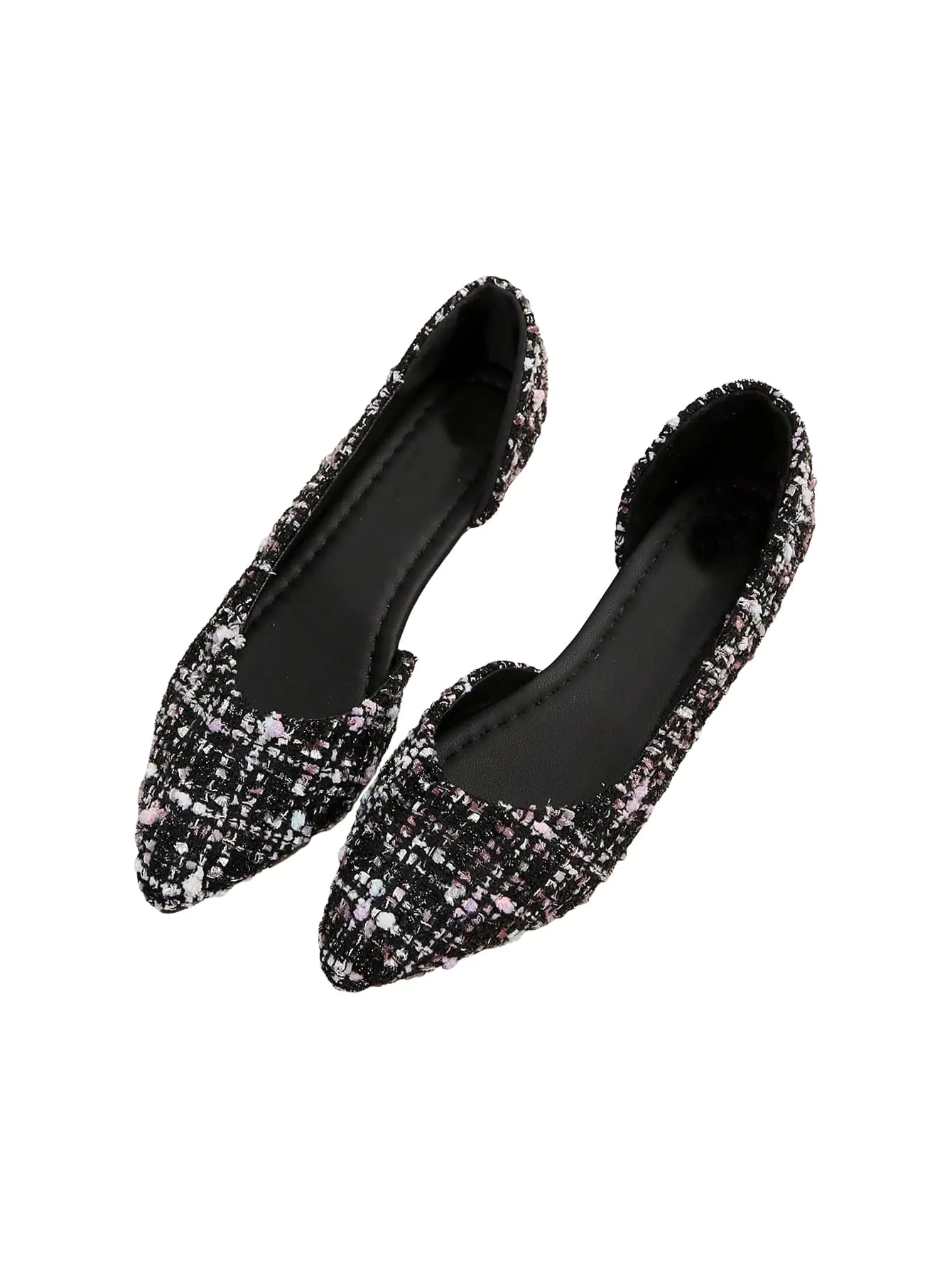 SweatyRocks Womens Pointed Fat Shoes Dressy Comfortable Office Shoes Closed Toe SandalsShoes Multicolor 9.5