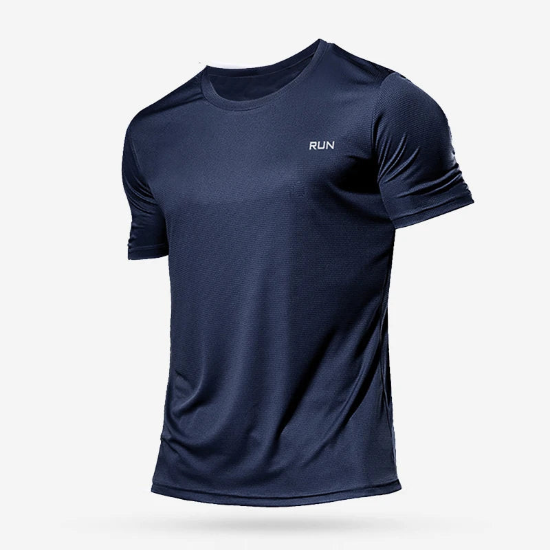 Green men's quick-dry bodybuilding shirt from Pure Fitness Store, short-sleeve sport gym t-shirt, oversized fitness top, breathable jersey.