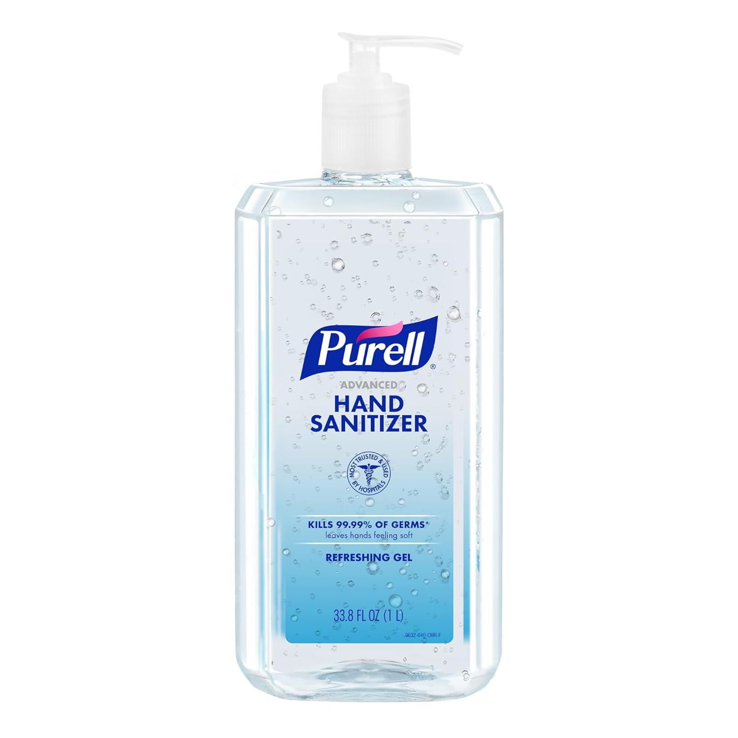 PURELL Advanced Hand Sanitizer Refreshing Gel, Clean Scent, 1 Liter Pump Bottle (Pack of 1) - 9632 - 04 - CMR - BACKUPMYFILESNOW