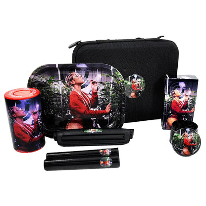 Smoking Set with Tray, Grinder, and Storage Tank