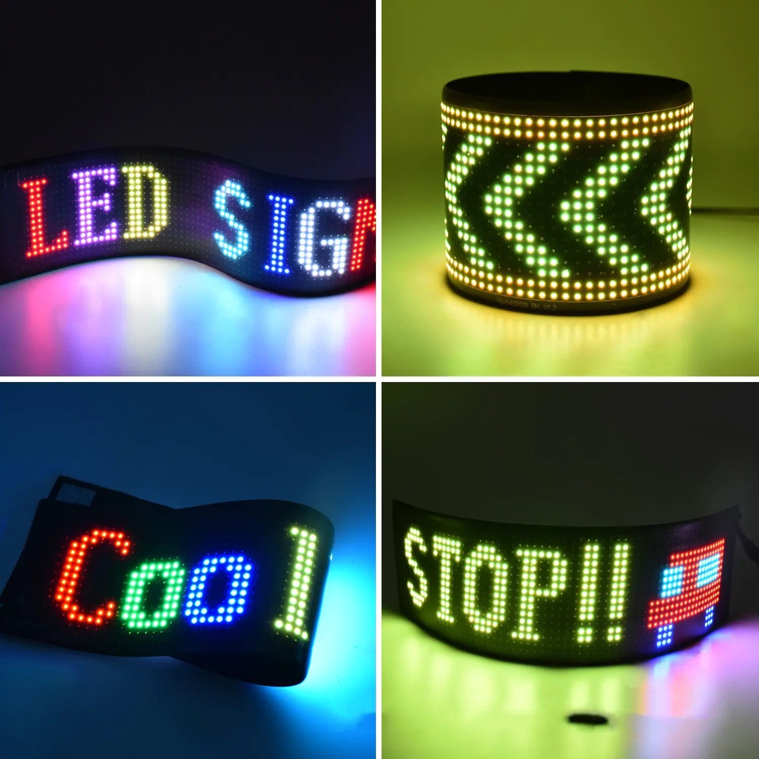 Programmable Car LED Sign Full-Color Display