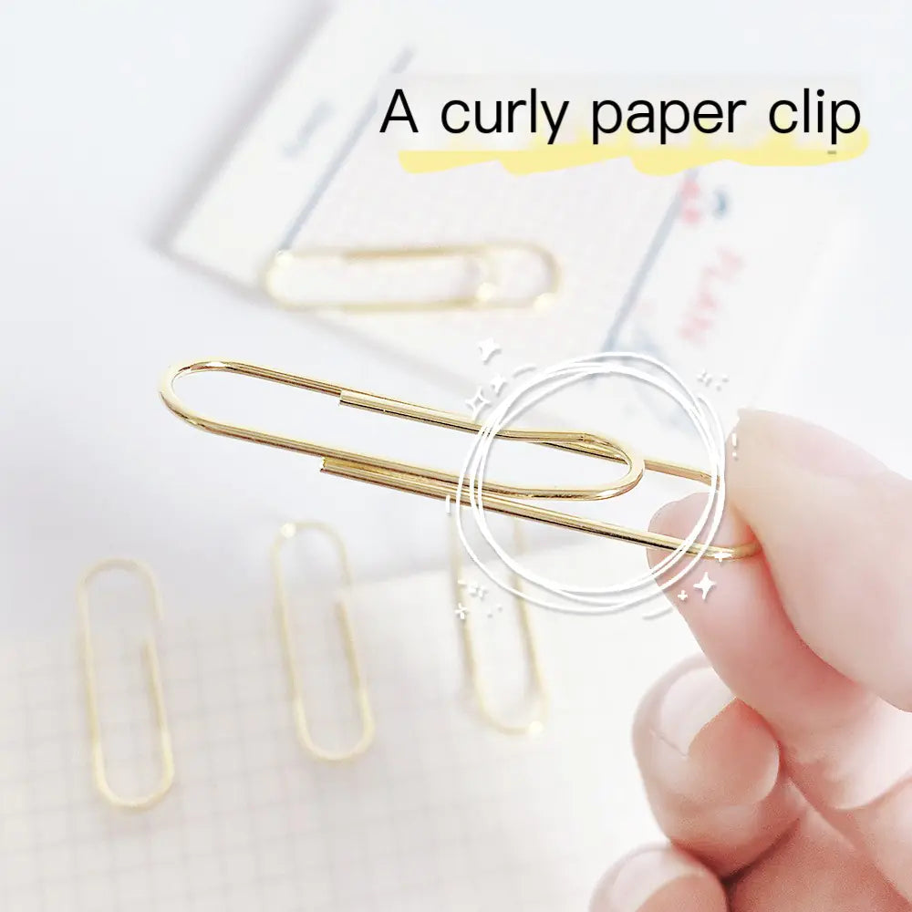Gold Metal Paper Clips - Creative Design, Bulk Wholesale
