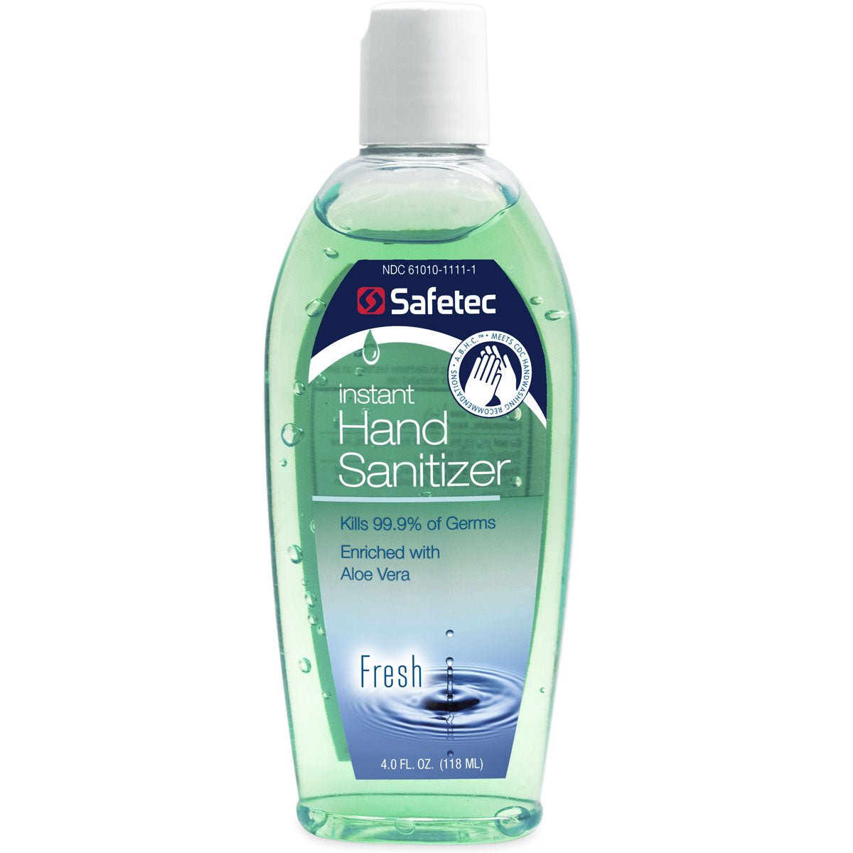 Fresh hand sanitizer in a 4 oz. squeeze bottle, hygiene product by quakekits.com, suitable for on-the-go sanitizing.