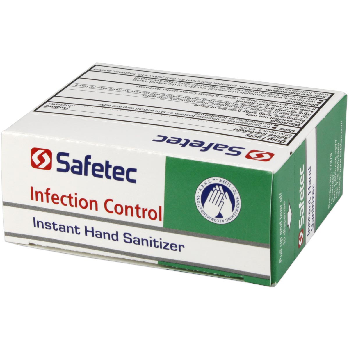Box of 25 Quakekits.com Fresh 0.9g hand sanitizer pouches for hygiene and personal protection.