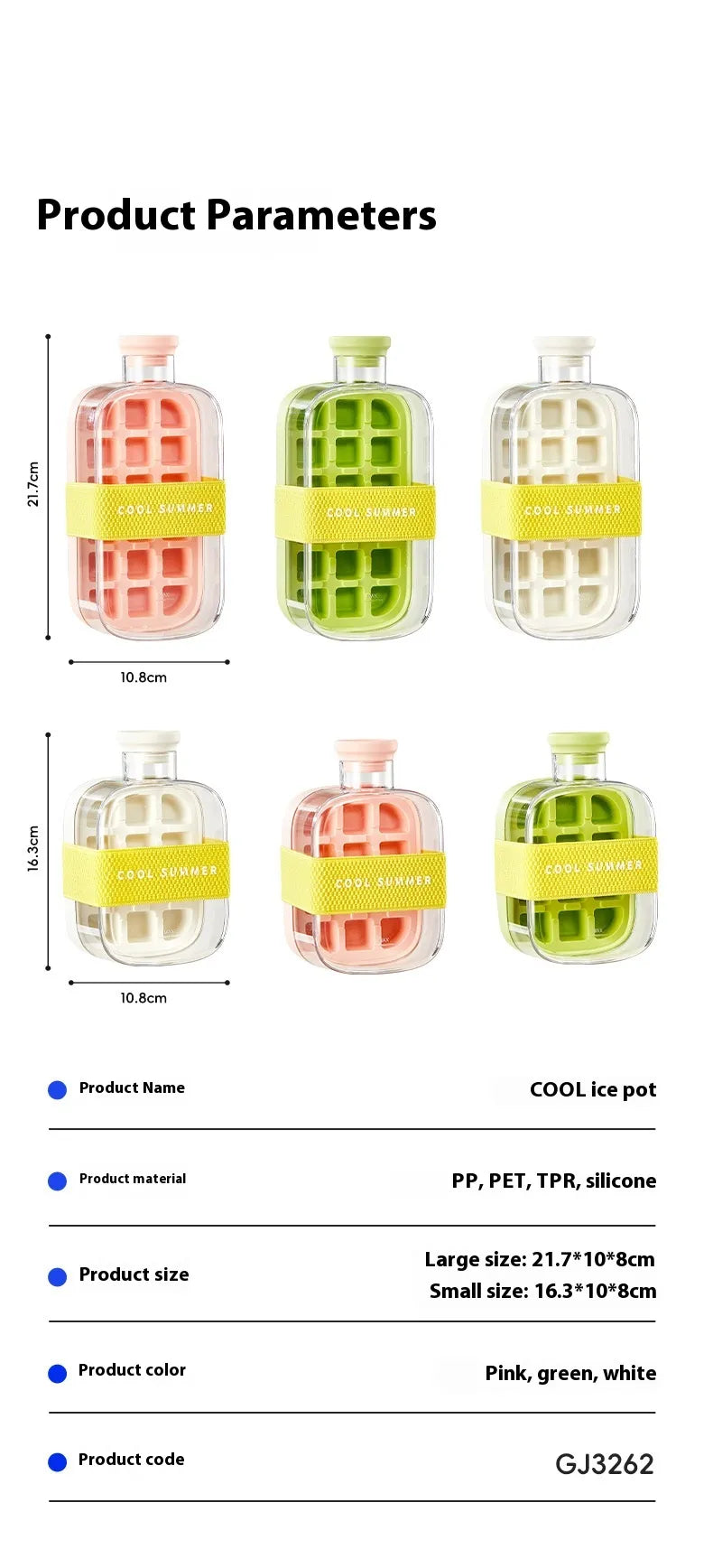Portable One-Click Molding Cooling Cup
