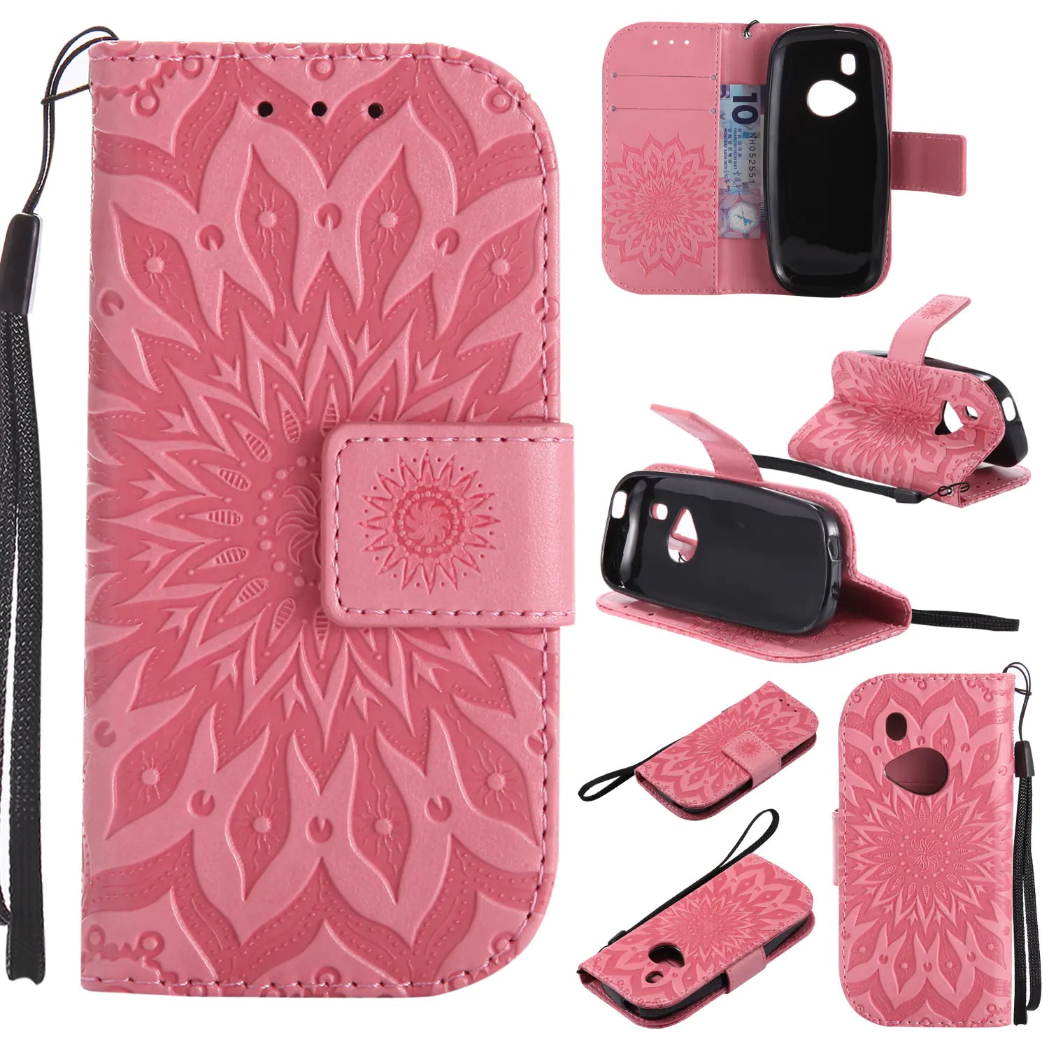 Nokia 3310 Sunflower Pattern Wallet Phone Case