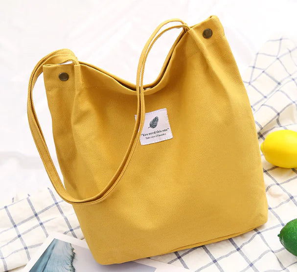 Canvas Crossbody Bucket Bag for Phone