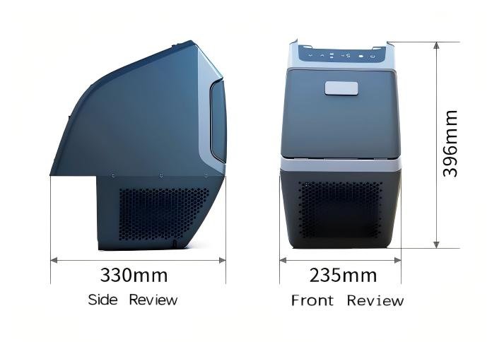 Tesla Model Y rear armrest box with built-in refrigerator, compressor cooling, fast 40-minute cooling, easy non-destructive installation.
