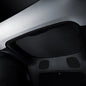 Tesla Model Y rear liftgate sunshade by Tesery Official Store, showing the mesh sunshade installed on the liftgate.