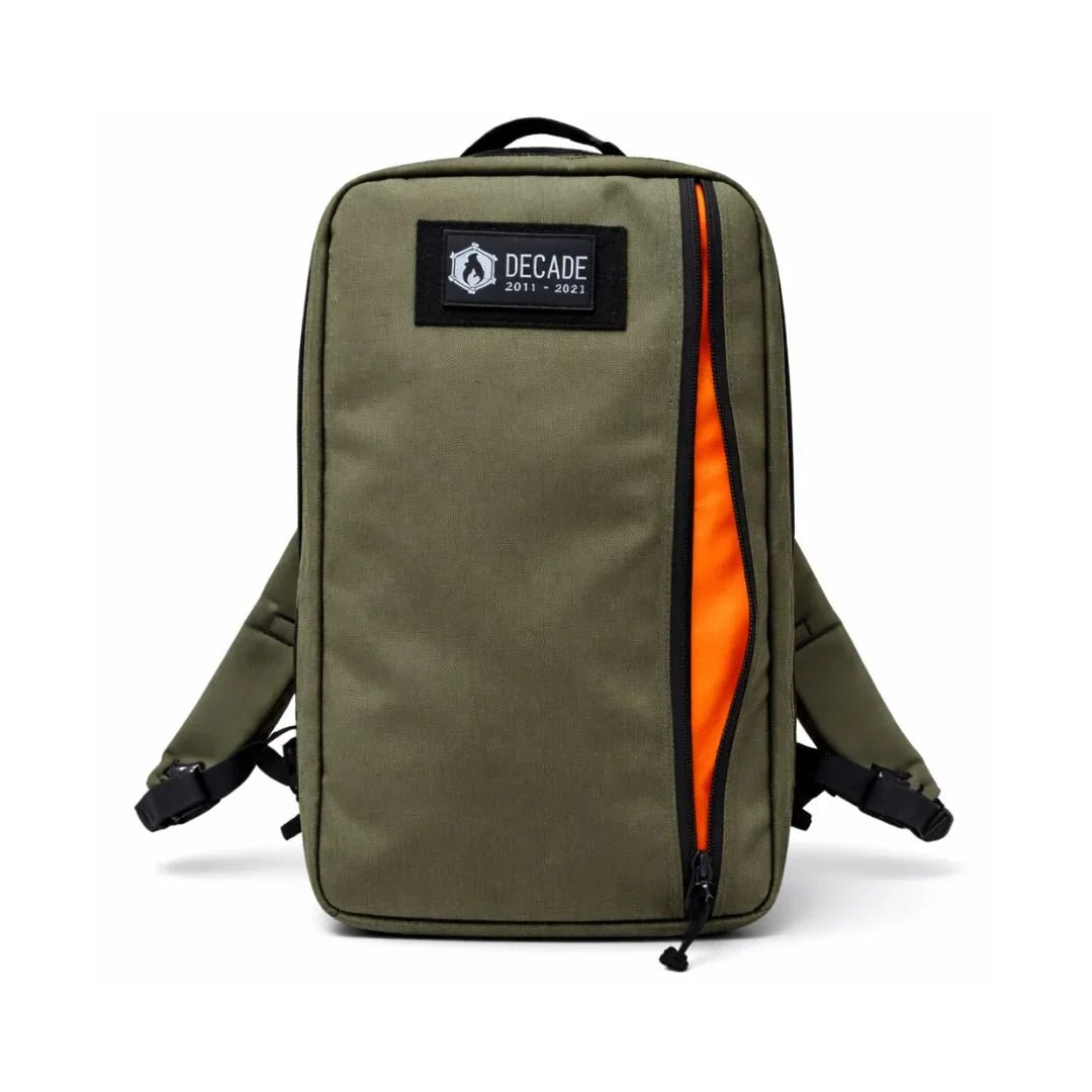 Black Recycled Firefighter 24 Hour Backpack with multiple compartments and durable design for everyday use.