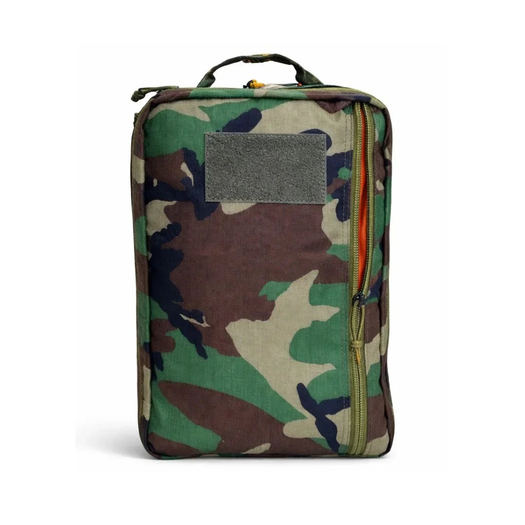 Black Recycled Firefighter 24 Hour Backpack with multiple compartments and adjustable straps for durable outdoor or daily use.