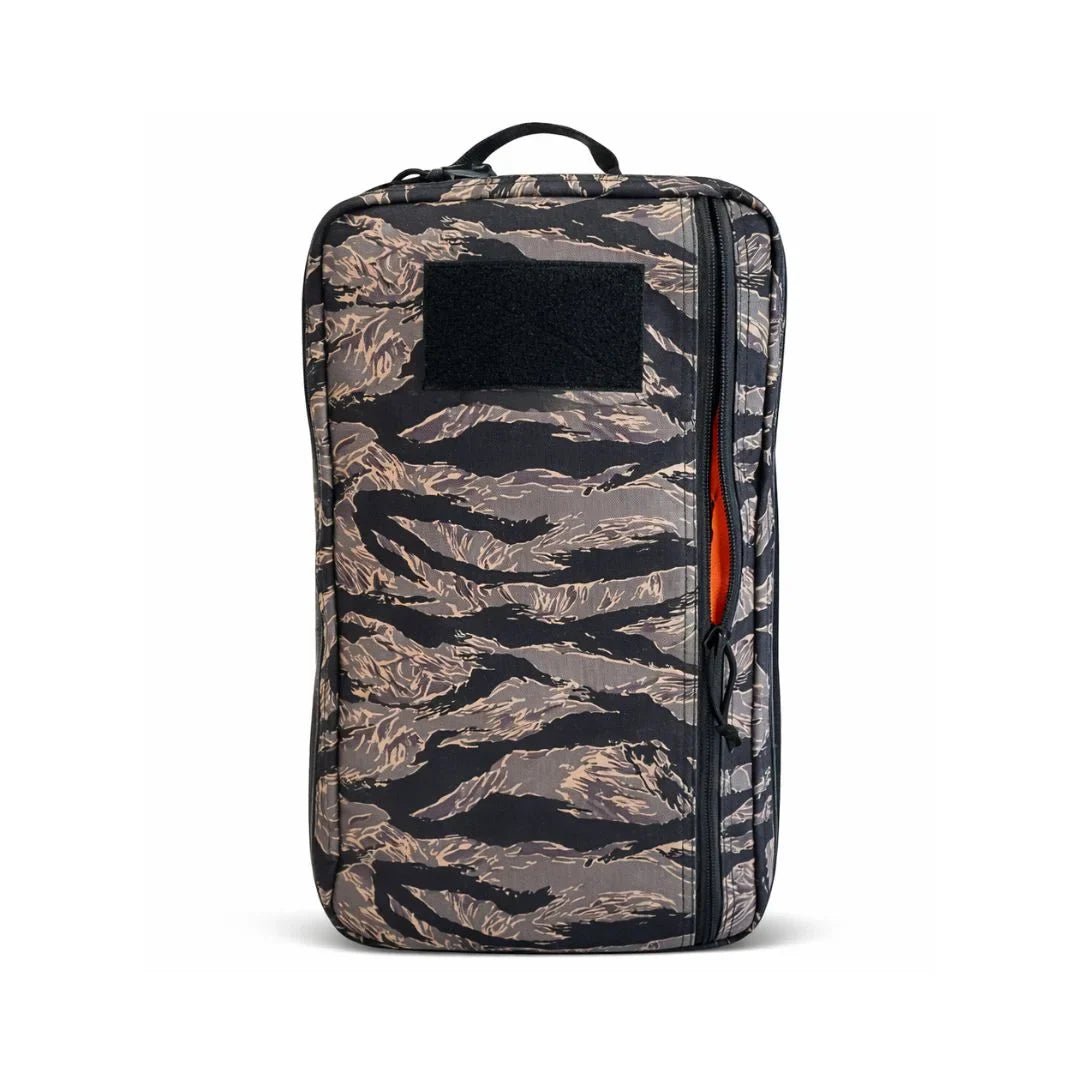 Black Recycled Firefighter 24 Hour Backpack with multiple compartments and adjustable straps for outdoor and daily use