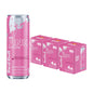 Four cans of Red Bull Red Edition Watermelon Energy Drink, 8.4 fl oz each, displayed in a pack. Bright red and watermelon-themed design.
