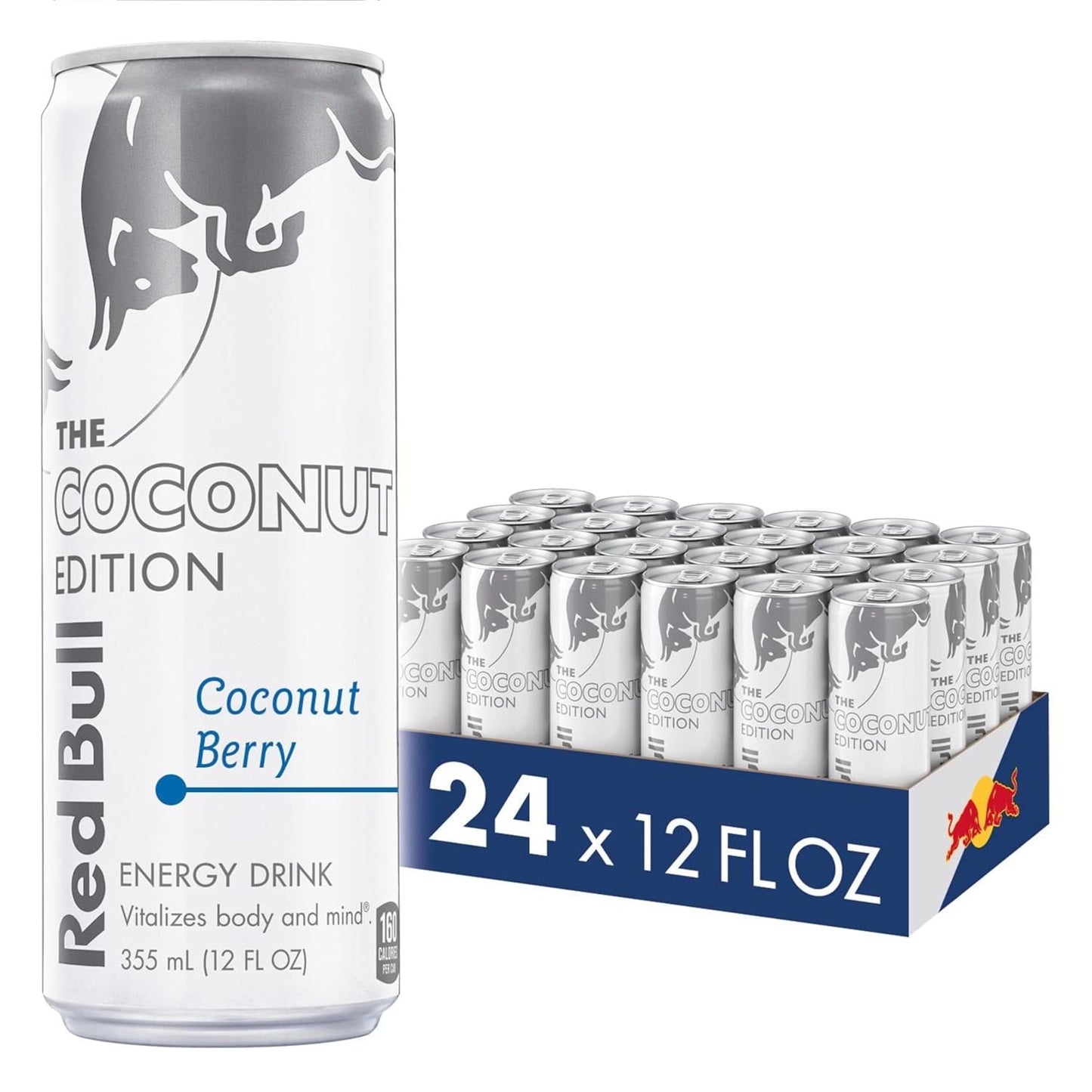 Four cans of Red Bull Red Edition Watermelon Energy Drink, 8.4 fl oz each, featuring vibrant watermelon-themed branding.