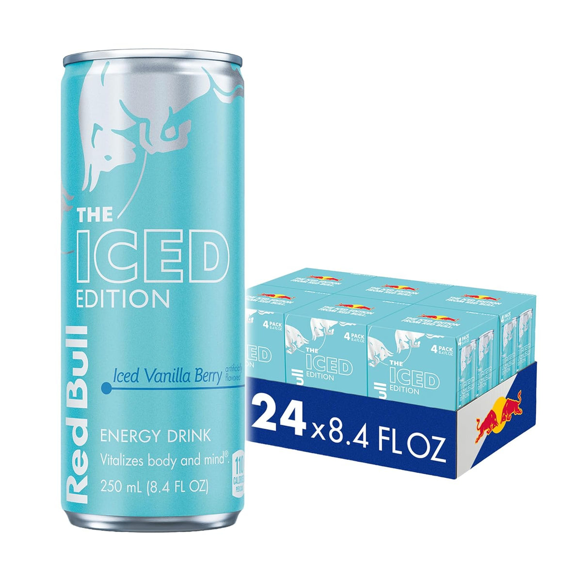 Six packs of Red Bull Summer Edition Sudachi Lime energy drink cans, 8.4 fl oz each, featuring vibrant red and lime-green branding.
