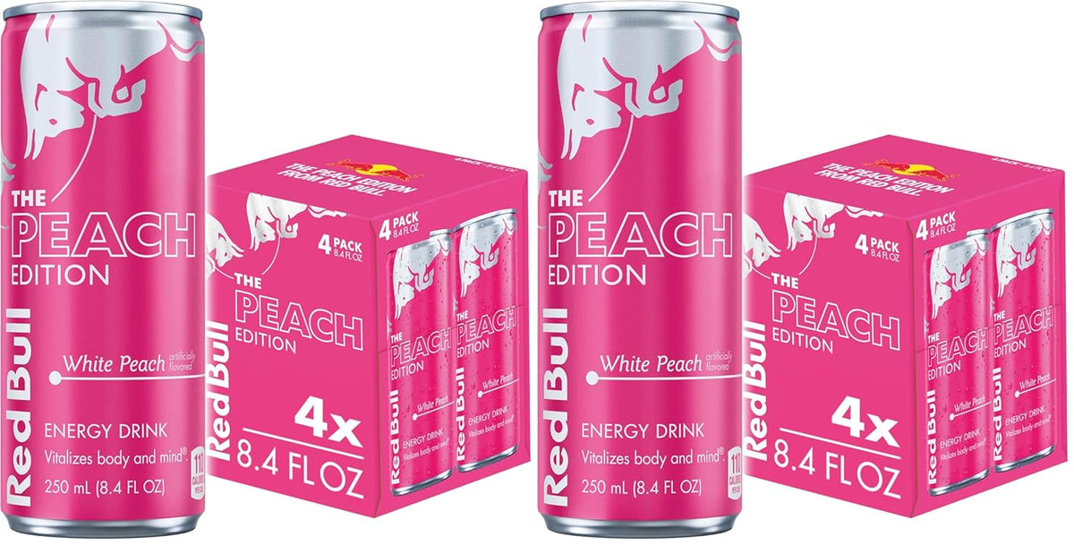 Six packs of Red Bull Summer Edition Sudachi Lime energy drinks, 8.4 fl oz cans with caffeine, taurine, and B vitamins.