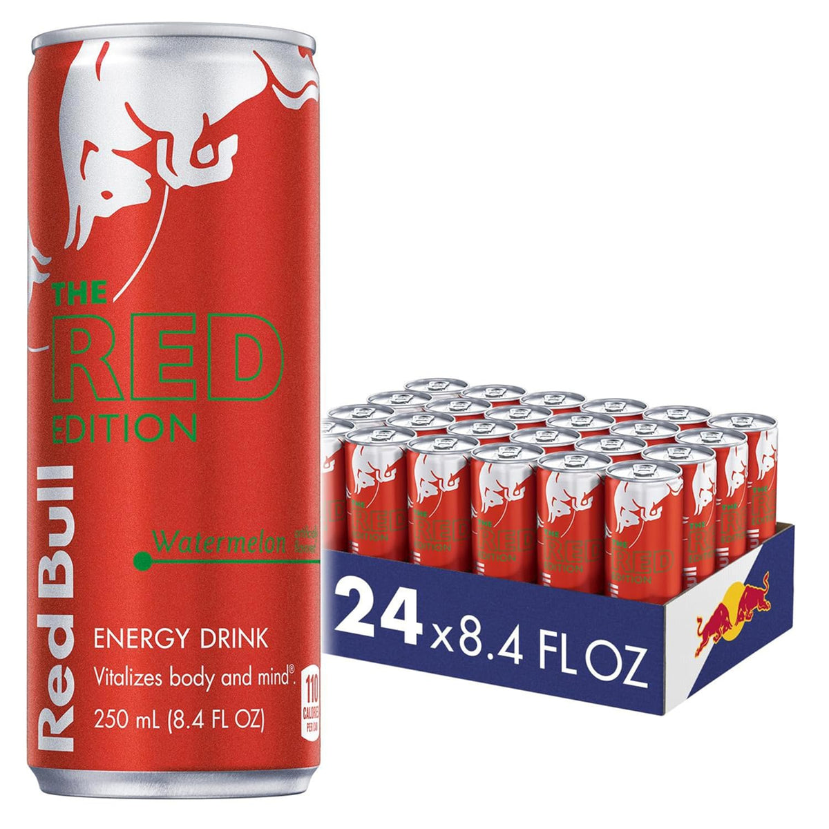 Six packs of Red Bull Summer Edition Sudachi Lime energy drinks, 8.4 fl oz cans with 80mg caffeine, taurine, and B vitamins.