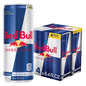 Six packs of four Red Bull Energy Drink cans, 8.4 fl oz each, featuring the iconic red and silver design with energy drink branding.