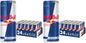 Six packs of four Red Bull Energy Drink cans, 8.4 fl oz each, with red and silver can design and branding visible.