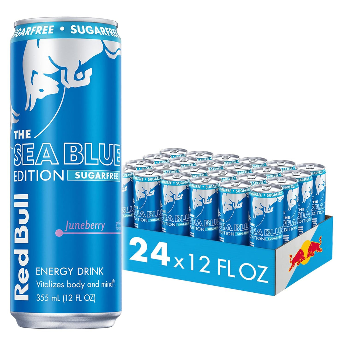 Red Bull Sugar-Free Summer Edition Sudachi Lime energy drink cans, 12 fl oz, pack of 24, with caffeine, taurine, and B vitamins.