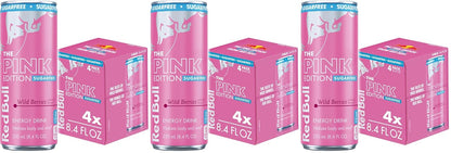 Red Bull Sugar-Free Summer Edition Sudachi Lime energy drink cans, 12 fl oz, pack of 24, with caffeine, taurine, and B vitamins.