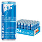 Red Bull Sugar-Free Summer Edition Sudachi Lime energy drink cans, 12 fl oz, pack of 24, featuring caffeine, taurine, and B vitamins.