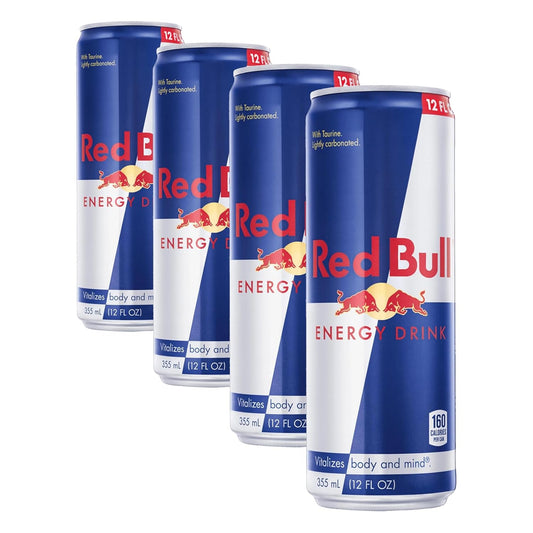 Red Bull Energy Drink Variety Pack with 24 cans, including Red Edition, Amber Edition, and Yellow Edition, 8.4 fl oz cans.