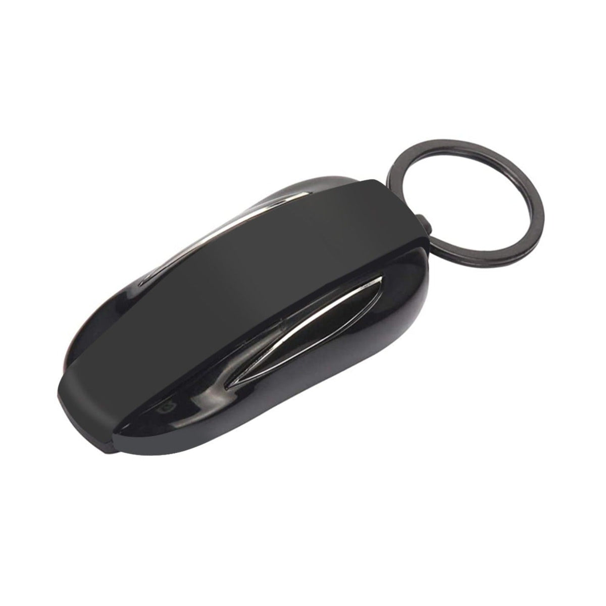 Silicone key fob cover for Tesla Model S and X with metal buckle, offers scratch protection and OEM quality.