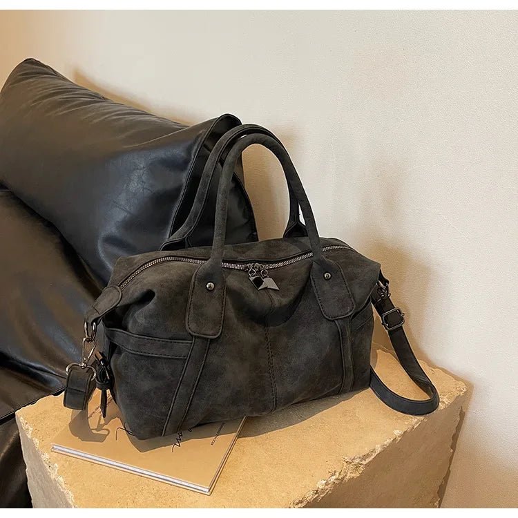 Retro Design PU Leather Shoulder Bags for Women 2024 Korean Fashion High Capacity Armpit Bag Female Crossbody Bag Tote Handbags - BACKUPMYFILESNOW