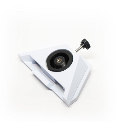 Revolink Starlink Mini Bar Clamp Mount for satellite antennas, featuring a compact, sturdy black metal design with adjustable grip.