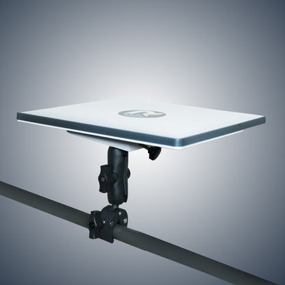 Revolink Starlink Mini Bar Clamp Mount for satellite dish installation, featuring sturdy metal construction and adjustable clamp.