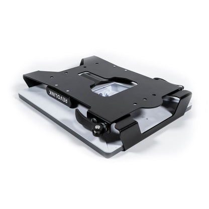 Black Revolink Starlink Mini Quick Release Flat Mount for easy satellite dish installation and secure mounting.