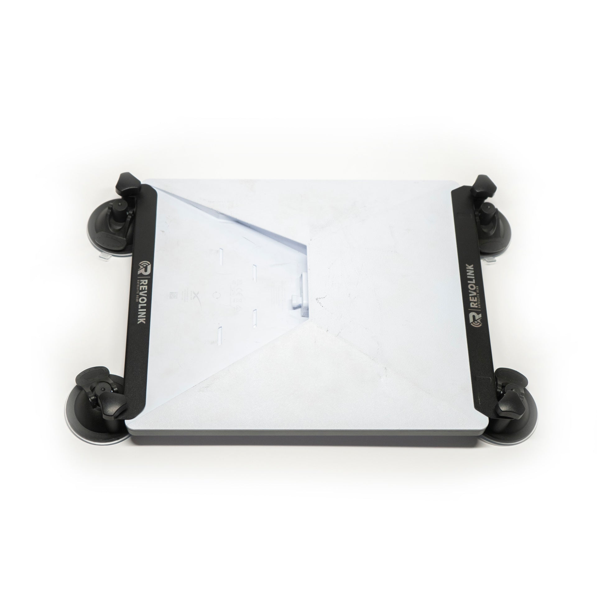 Black Revolink Starlink Mini Sunroof Mount for satellite dish installation on vehicle sunroofs.